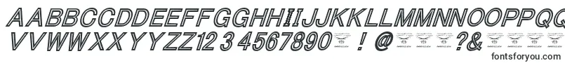 ThacoolkidzBlackitalic-fontti – Teknisen piirtämisen fontit