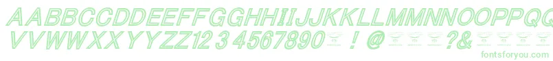 Fonte ThacoolkidzBlackitalic – fontes verdes