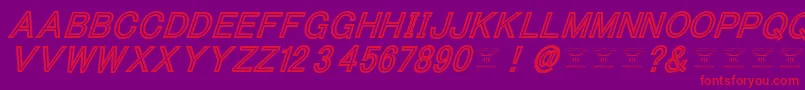 fuente ThacoolkidzBlackitalic – Fuentes Rojas Sobre Fondo Morado