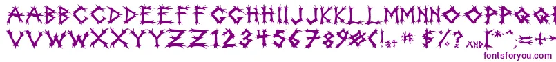 Incantation Font – Purple Fonts on White Background