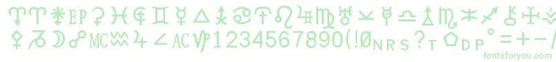 Hamburgsymbols Font – Green Fonts on White Background