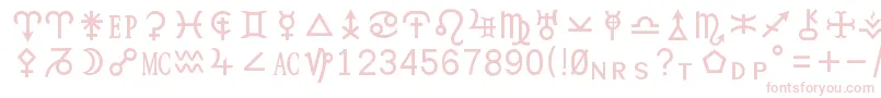 Hamburgsymbols Font – Pink Fonts on White Background