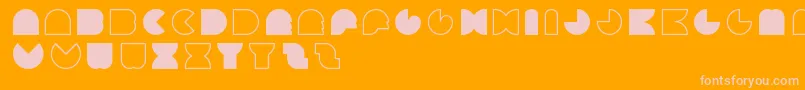 MarCirca Font – Pink Fonts on Orange Background