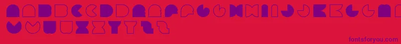 MarCirca Font – Purple Fonts on Red Background