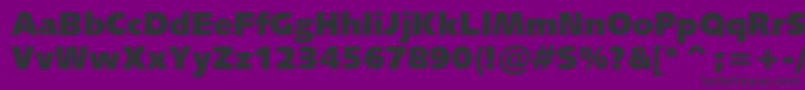 Humanist531cultrablackbt Font – Black Fonts on Purple Background