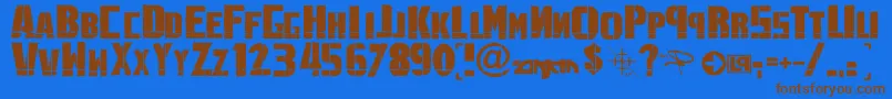 Шрифт LinkninPark – коричневые шрифты на синем фоне