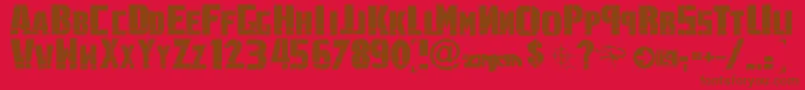 Czcionka LinkninPark – brązowe czcionki na czerwonym tle