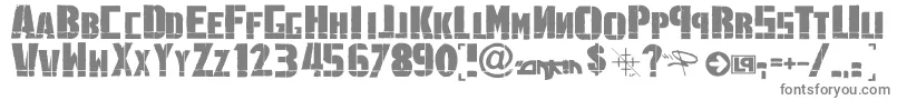 LinkninPark-Schriftart – Graue Schriften auf weißem Hintergrund