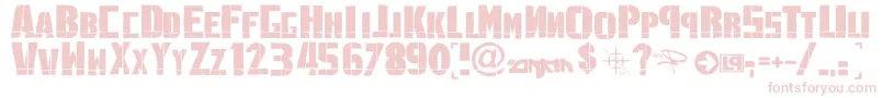Шрифт LinkninPark – розовые шрифты на белом фоне