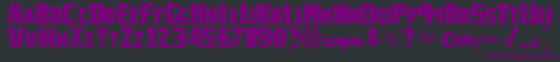 Шрифт LinkninPark – фиолетовые шрифты на чёрном фоне