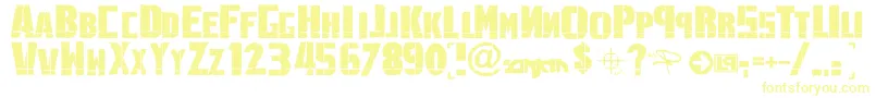 Шрифт LinkninPark – жёлтые шрифты