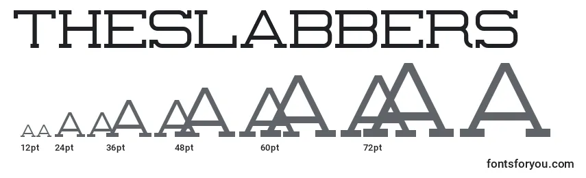 Размеры шрифта TheSlabbers