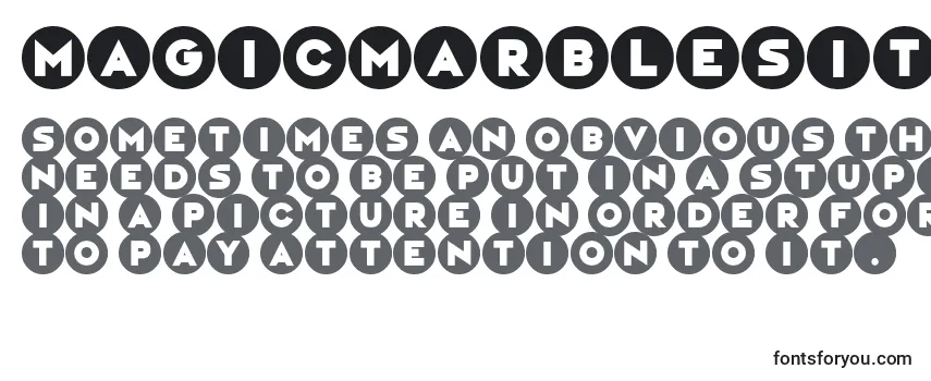 Review of the MagicMarblesItalic Font