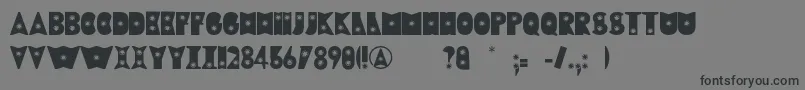 RewindFont Font – Black Fonts on Gray Background