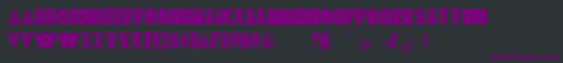 RewindFont Font – Purple Fonts on Black Background