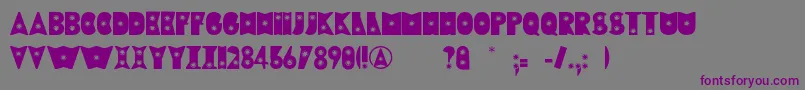 RewindFont Font – Purple Fonts on Gray Background