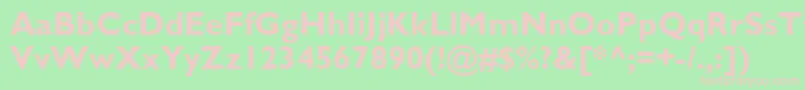 StimmellBold Font – Pink Fonts on Green Background