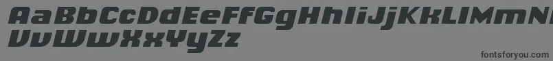 フォントChiqReducedBlackitalic – 黒い文字の灰色の背景