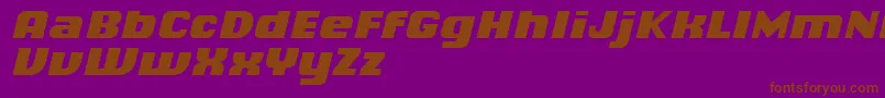 Подробнее о шрифте ChiqReducedBlackitalic Шрифт ChiqReducedBlackitalic – коричневые шрифты на фиолетовом фоне