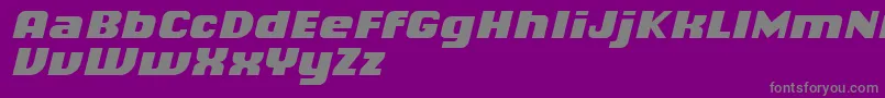 ChiqReducedBlackitalic Font – Gray Fonts on Purple Background