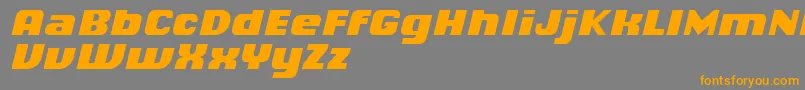 Lisätietoja ChiqReducedBlackitalic-fontista ChiqReducedBlackitalic-fontti – oranssit fontit harmaalla taustalla