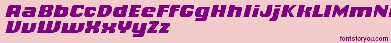 ChiqReducedBlackitalic-fontti – violetit fontit vaaleanpunaisella taustalla