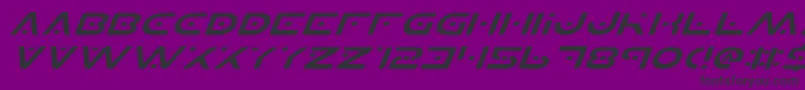 Planetsv2ei-Schriftart – Schwarze Schriften auf violettem Hintergrund