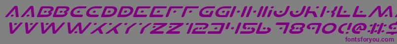 Planetsv2ei Font – Purple Fonts on Gray Background