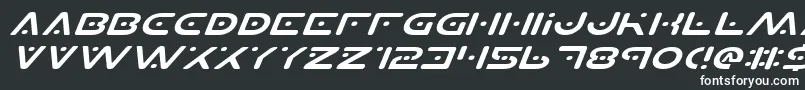 Шрифт Planetsv2ei – белые шрифты на чёрном фоне