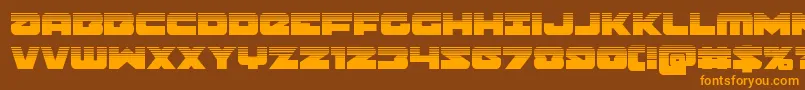 Подробнее о шрифте Banjinhalf Шрифт Banjinhalf – оранжевые шрифты на коричневом фоне