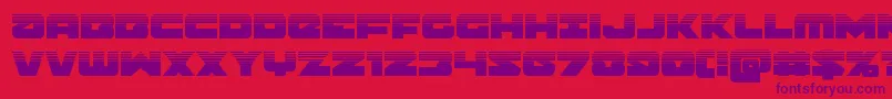 Banjinhalf Font – Purple Fonts on Red Background