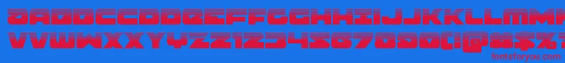Weitere Informationen zur Banjinhalf-Schriftart Banjinhalf-Schriftart – Rote Schriften auf blauem Hintergrund