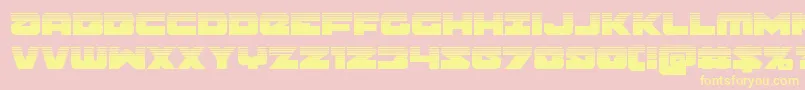 Banjinhalf Font – Yellow Fonts on Pink Background