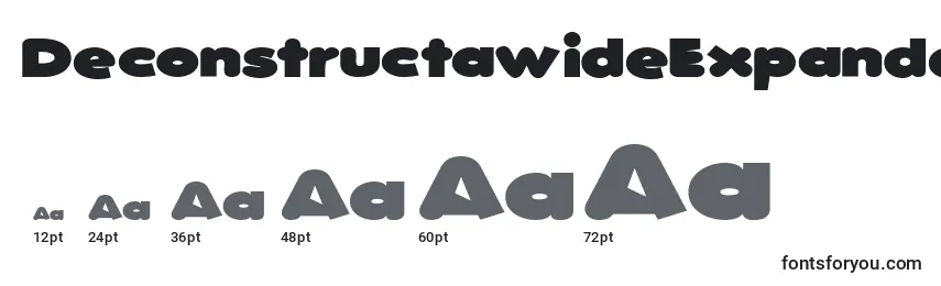 DeconstructawideExpandedultra Font Sizes