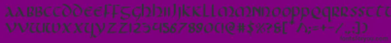 More about Foucaulte Font Foucaulte Font – Black Fonts on Purple Background