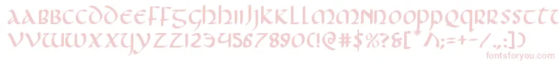 Foucaulte Font – Pink Fonts on White Background