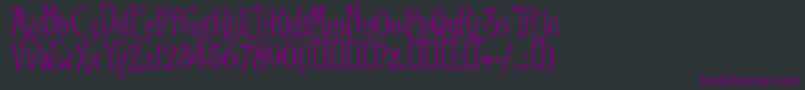 BurtonsNightmare Font – Purple Fonts on Black Background
