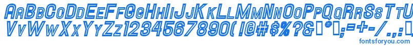 Hallandaleinlinescit. Font – Blue Fonts on White Background