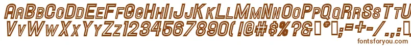 Шрифт Hallandaleinlinescit. – коричневые шрифты на белом фоне