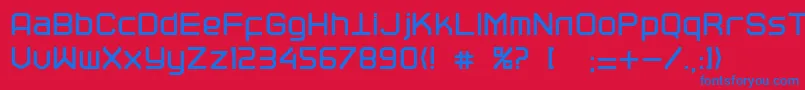 Tracer ffy Font – Blue Fonts on Red Background