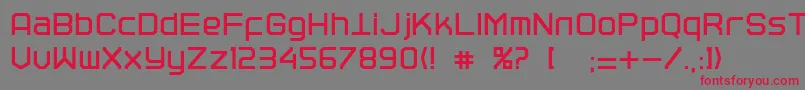 Tracer ffy Font – Red Fonts on Gray Background