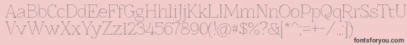 Znikomitno25 Font – Black Fonts on Pink Background