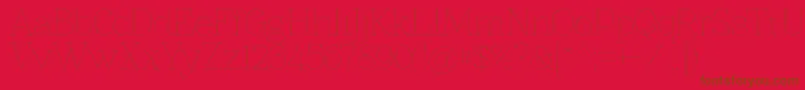 Police Znikomitno25 – polices brunes sur fond rouge
