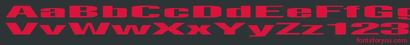 fuente LightsoutEx – Fuentes Rojas Sobre Fondo Negro