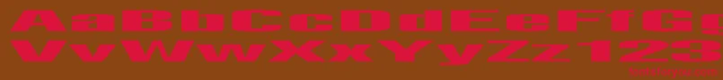 LightsoutEx Font – Red Fonts on Brown Background