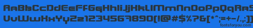 BlasterInfinite Font – Black Fonts on Blue Background