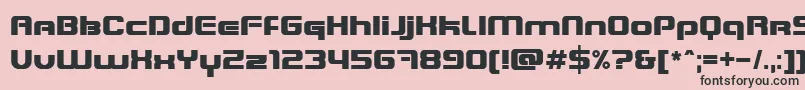 BlasterInfinite Font – Black Fonts on Pink Background