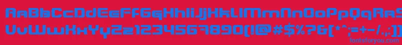Подробнее о шрифте BlasterInfinite Шрифт BlasterInfinite – синие шрифты на красном фоне