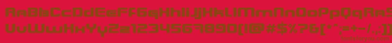 Шрифт BlasterInfinite – коричневые шрифты на красном фоне