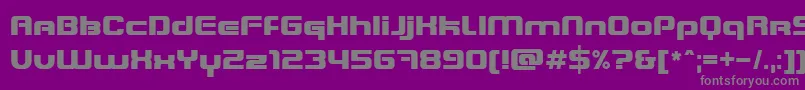 フォントBlasterInfinite – 紫の背景に灰色の文字